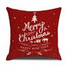 Christmas Pillow Cover Christmas Pillow Linen Cartoon Print Holiday Home Bed Cushion Cover