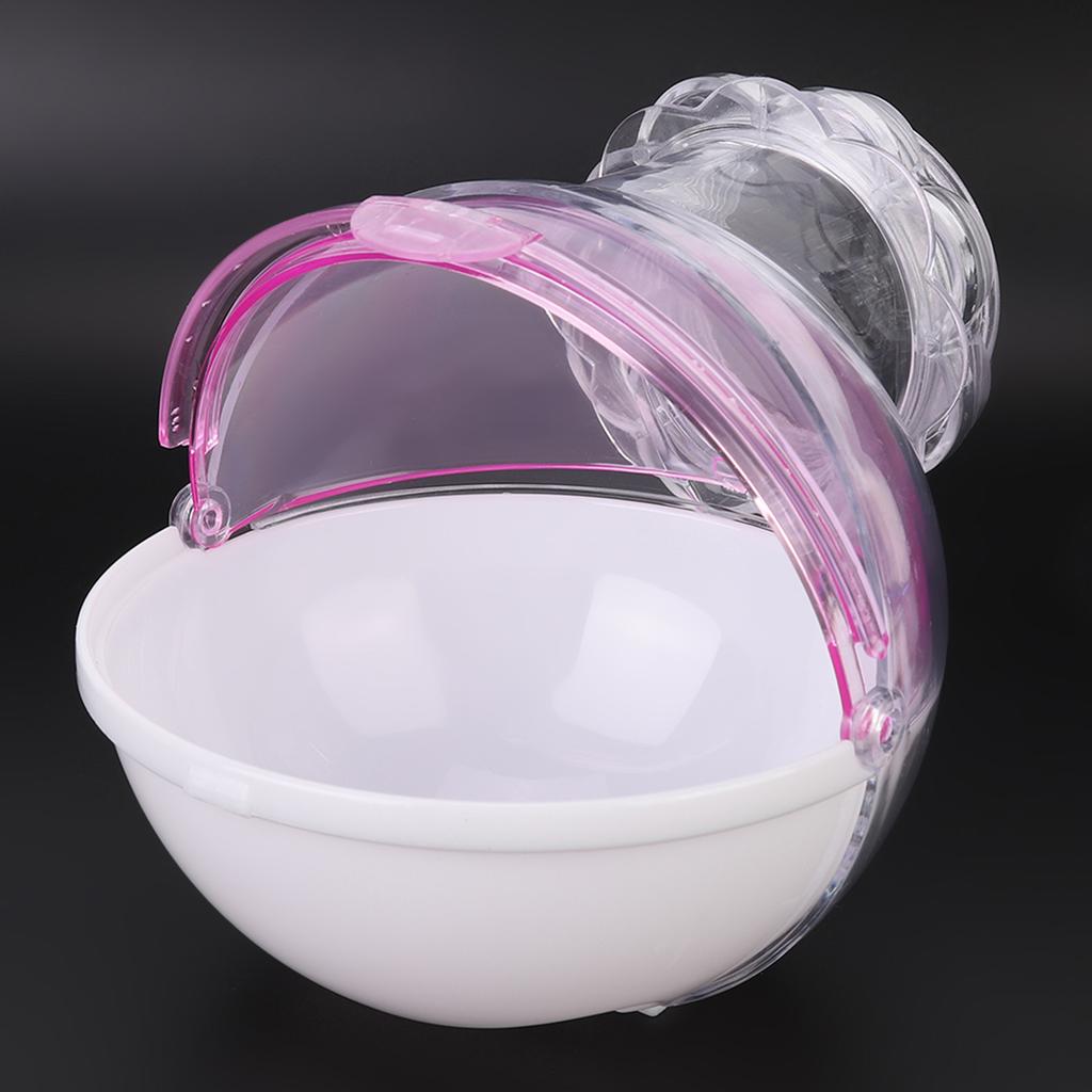 Acryl Kleintierkäfig Externes Badezimmer Toilette Haus für Hamster Meerschweinchen Baden Rosa