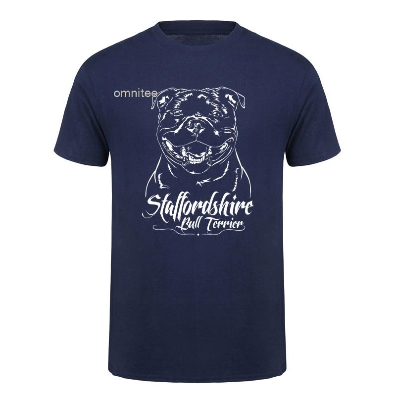 Staffordshire Bull Terrier T Shirt Dog Lover Funny Pet Owner Graphic Tee Vintage Cool Dogs TShirt Unisex Unisex Gift HJ161