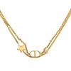 Dior CD Double Chain Star Bracelet Women Bracelet Gold B1133PMTCY-D301