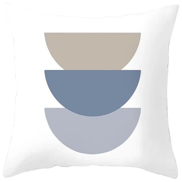 Blue Purple Abstract Geometric Study Pillowcase Office Living Room Home Pillowcase Car Ornaments