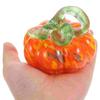 Decorative Color Crystal Pumpkin Figurine Hand Blown Glass Desktop Pumpkin Sculpture  Home