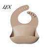 BPA Free Silicone Bibs Baby Bib, Waterproof Soft Adjustable Feeding Durable Skin Friendly Supplies Large Pocket Food Catch Bib for Babies And Toddlers