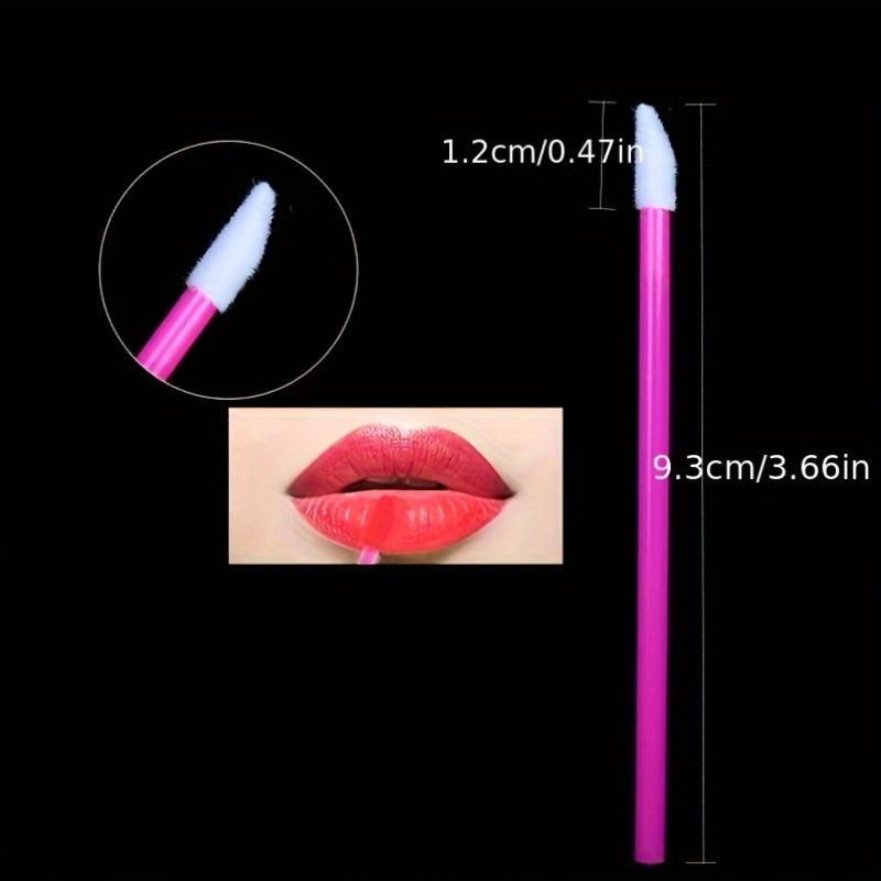 50Pcs Multi‑Color Disposable Lip Brushes Set Portable Lipstick Lip Gloss Applicators Lip Makeup Tools