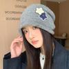 Autumn and Winter New Star Sticker Warm Hat Women's Velvet Windproof Pullover Hat