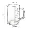 Measuring Cup Shot Glasses 2-pieces 120ml/4oz Liquid Measurement Shot Cups With Handle Bartending Liquid Measure Tool For Syrup