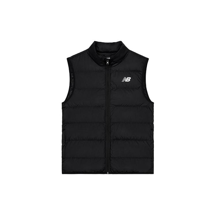 New Balance Vests Men s Black Stand Collar Moderate Other AMV13903-BK M
