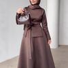 Cross-border Europe, America, Amazon  autumn new women's clothing commuting fashion temperament lace-up base comfortable dress