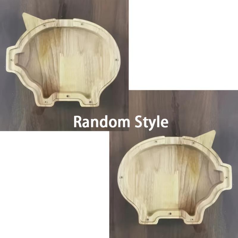 1PC large piggy bank with cute piggy face and expressive eyes - sturdy savings box with open slot and coin storage