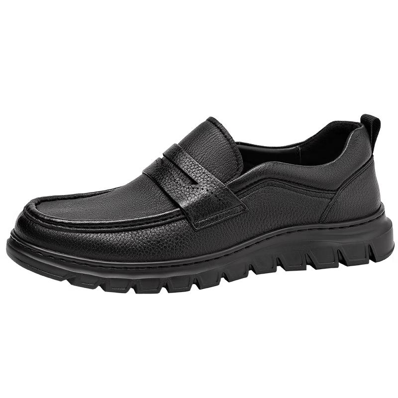 Aokang Men s Casual Slip-On Leather Driving Shoes 40