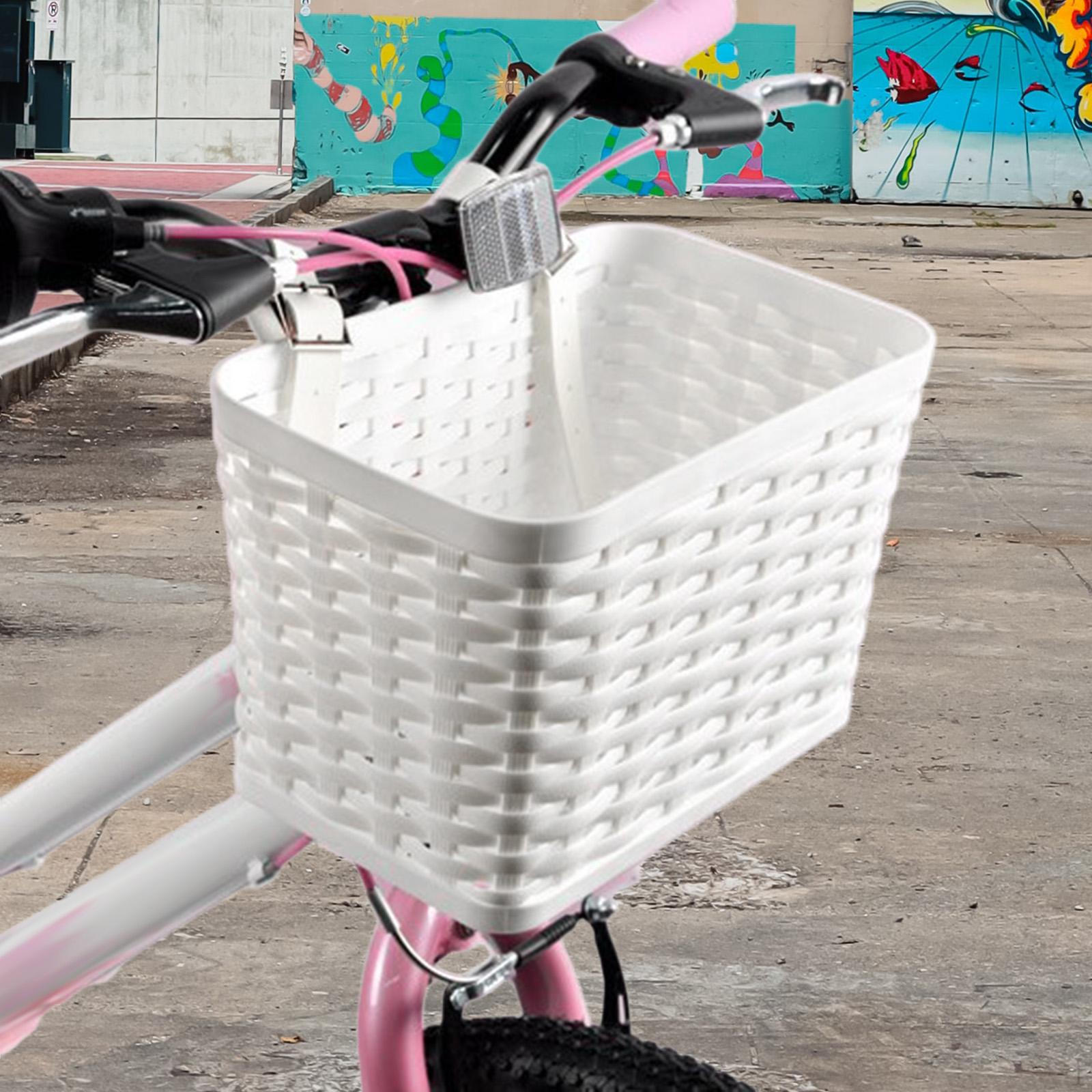 

Front Basket Dog Bike Carrier Pet Versatile Handlebar Sundries Organizer for Outdoor белый