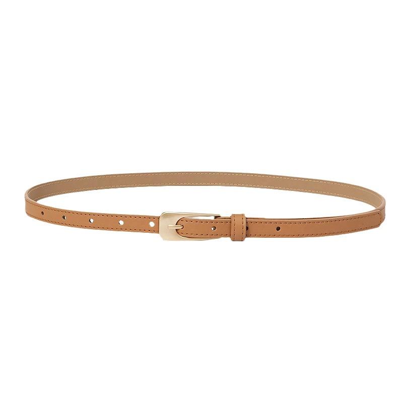 Women's Versatile Casual and Daily Matching Belt Clothing Accessories PU Clothing with Women's Thin Belt