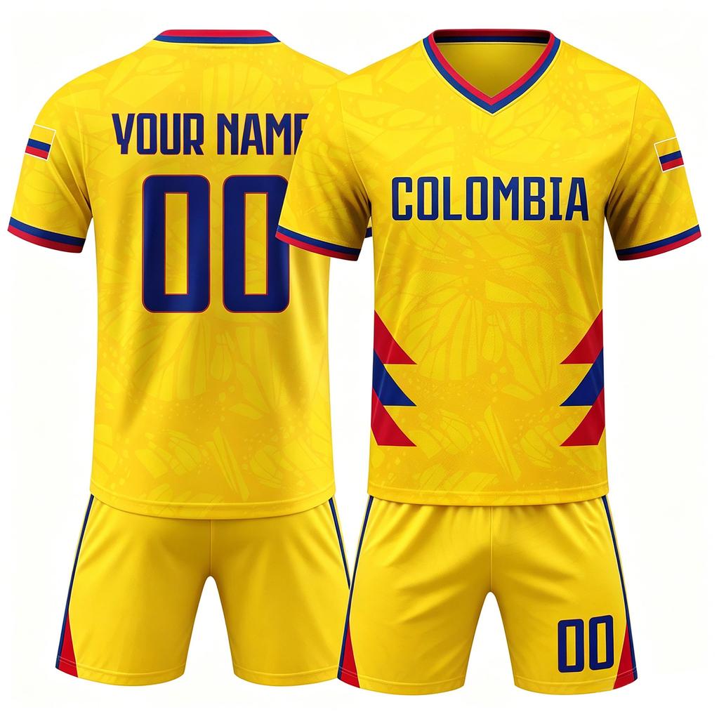 Customizable Team Jersey and Shorts Set Breathable Quick Dry Athletic Uniform for Sports Training and Matches