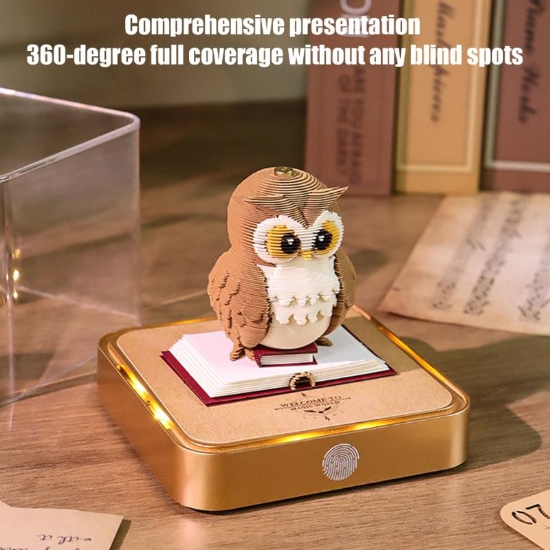 Sophisticated 3D Paper Sculpture Date Planner With Included Light Perfect For Home And Office Use