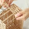 Household Rattan Woven Storage Box For Toys Snacks And Miscellaneous Items Desktop Cosmetic Storage Box