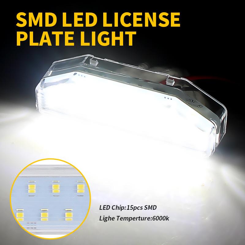 2pcs LED License Number Plate Lamp Lights For Mazda RX-8 RX8 2004-2012 Mazda 6 GH Atenza 2007-2012 OEM#: GS1D-51-270D FF1451270