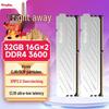 KINGBANK Silver Knight DDR4 3600MHz RAM pentru Desktop (32GB, 16GBx2)