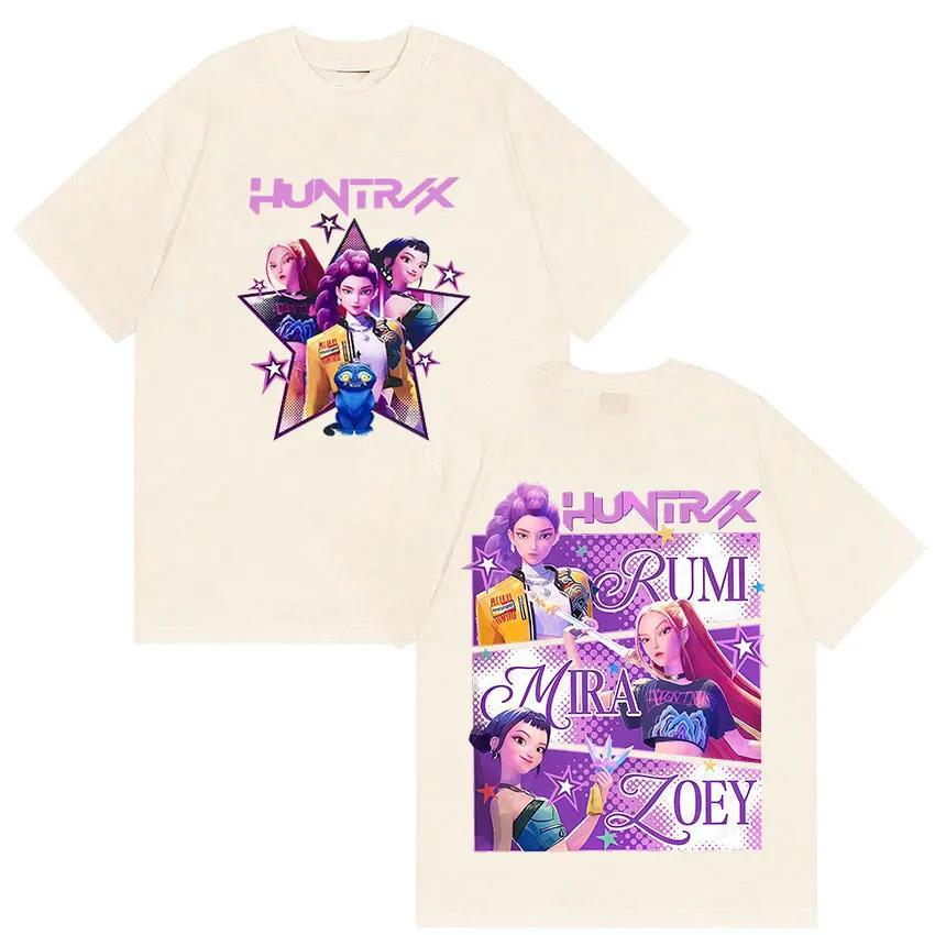 K-pop Demon Hunters Rumi Mira Zpey 2025 Film Graphic T-Shirt Men Women Harajuku High Quality Fashion Casual Sweatshirt Unisex