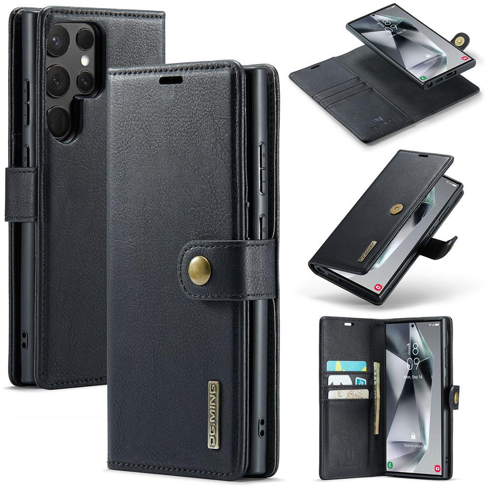 2 in 1 Detachable Leather Case For Samsung Galaxy S25 S24 Ultra S23 S22 Plus S21 Note 20 Magnetic Wallet Cards Slot Cover