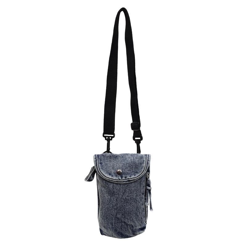 Mobile Phone Bag Women's Denim Water Cup Bag Mini Shoulder Crossbody Bag Coin Purse