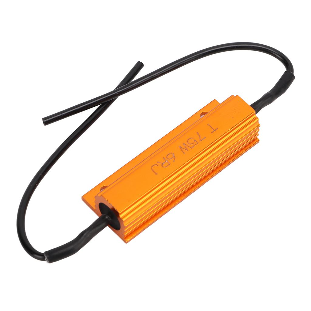 2 Pcs Load Resistor 75W 6 Ohm  Portable LED Light Load Resistor for Decoding Resistance and Load