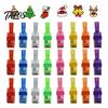 Snowman Reindeer Finger Lamps 24Pcs Christmas Projector Rings, LED Light‑Up Lights, Projection Rings for Kids Xmas Party Favors, Adjustable Stocking