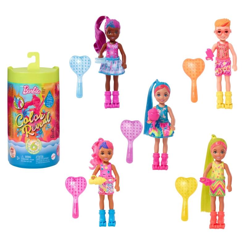 Barbie Color Reveal Doll Chelsea Neon Tie Dye Surprise MATTEL