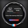 Car Hot 2025 Car Steering Wheel Cover Breathable Anti Slip PU Leather Steering Cover for Honda Civic Accord CRV HRV Fit Jazz Cit