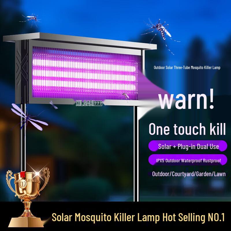 Linwa Waterproof Solar Mosquito Killer & Repellent Lamp