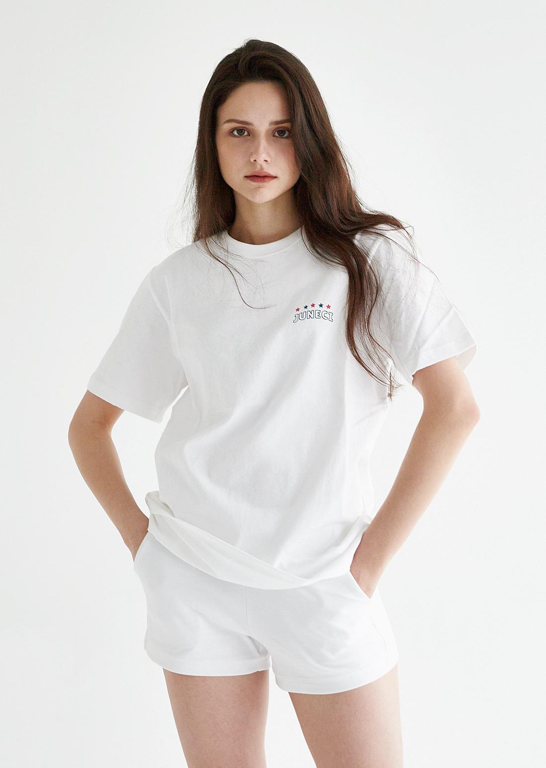 Junesi Sports Club Abbottkini Cotton Usa T-Shirt Unisex (White) White/M