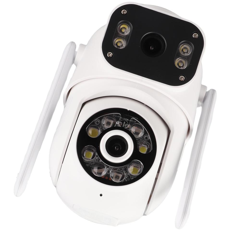 3MP+3MP Wireless Security Camera Dual Lens Wall Mount Smart WiFi Camera Full Color Night Vision 2 Way Audio Motion