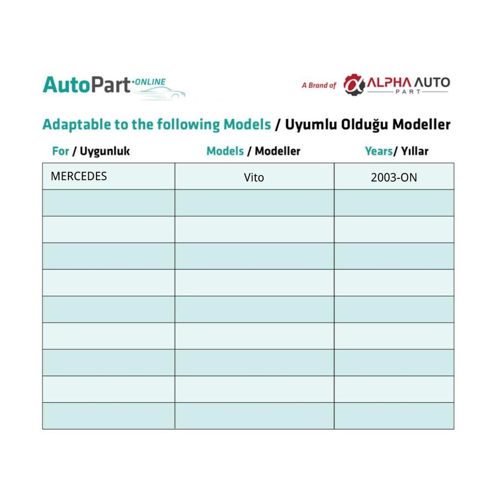 Injector Pressure Pipe for Mercedes Vito