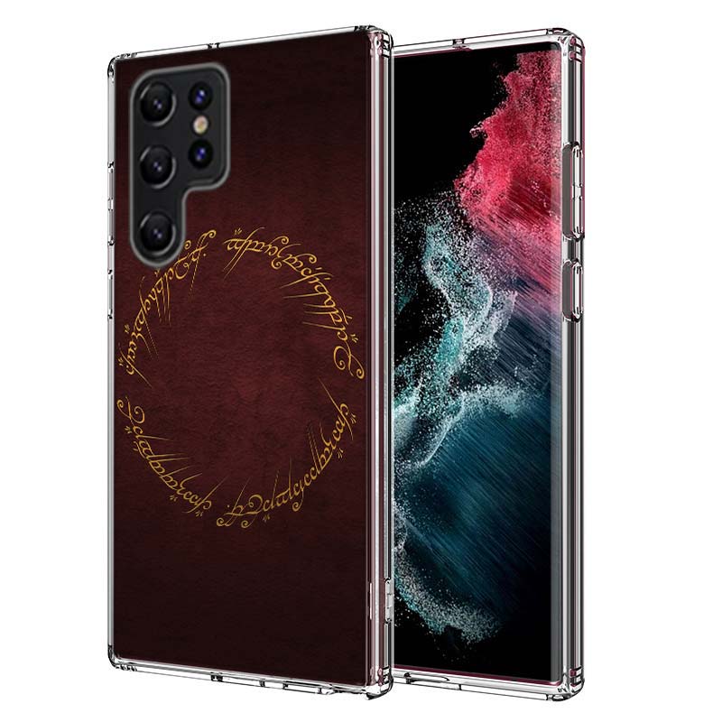 The L-Lord of the R-Rings Capa Phone Case For Samsung S26 Ultra S25 Edge Galaxy S23 S21 S20 S24 FE S22 S10 Plus Cover Clear TPU