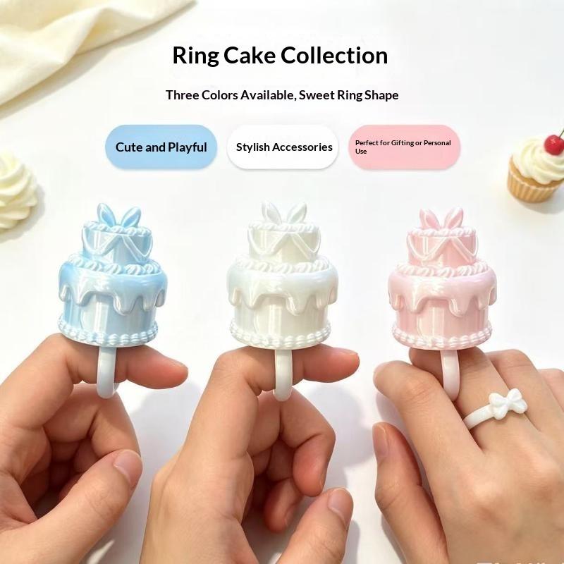 3D Tortenring Kerzenhalter Seidenfinish Niedlicher Geburtstagskuchenring Ohne Kerze Europäischer Stil Mini-Kuchenkerzenring