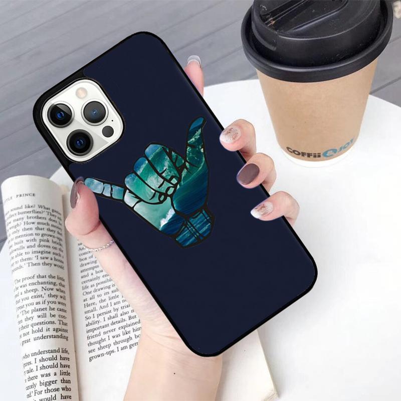 Surfer Surf Hang Loose Shaka Phone Case For iPhone 17 Air 13 12 14 15 16  Cover For Apple Pro Max Plus Coque