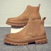 Autumn Shoes for Men Boots High Tops Genuine Leather Casual Shoes Outdoor Fashion Ankle Boots