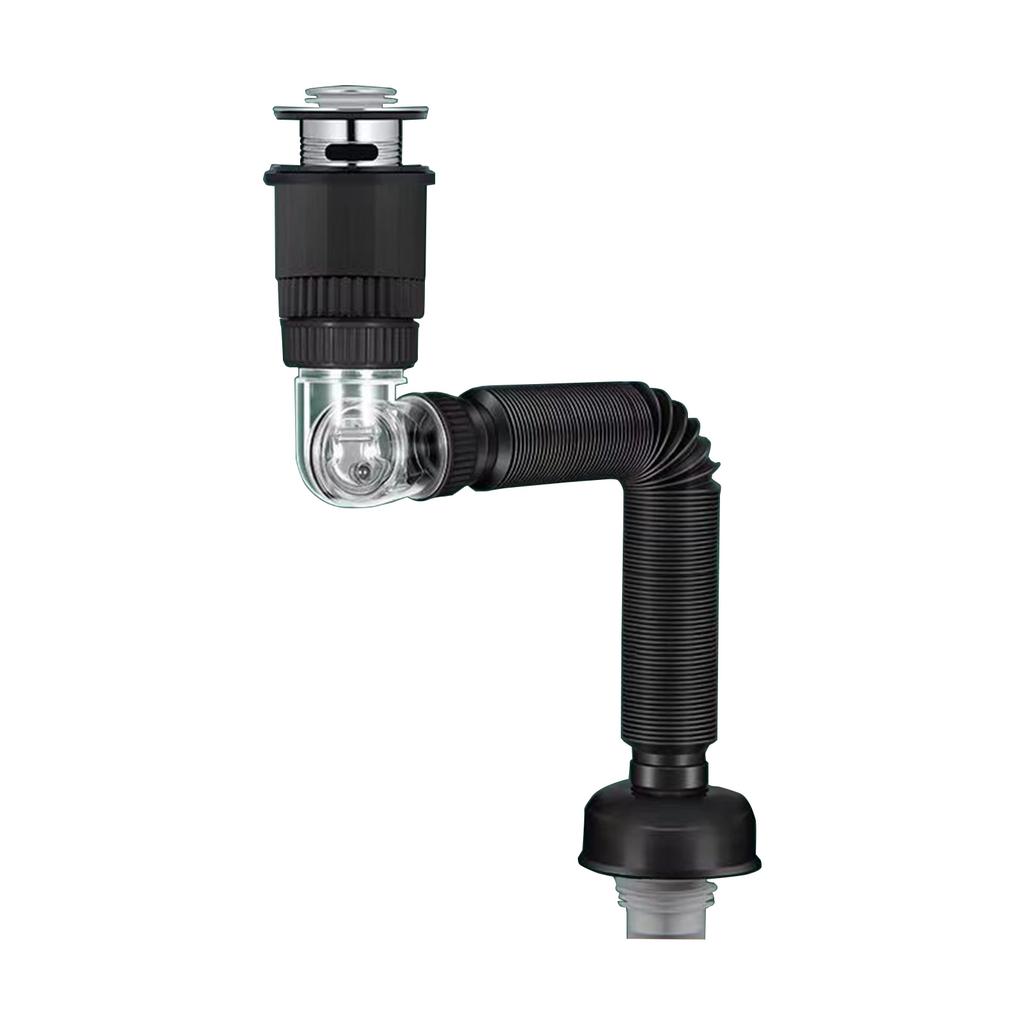 Rotatable Anti Odor Drain Pipe Easy To Install & Clean ABS Rotating Drain Pipe Bathroom Accessory for Washbasin & Sink