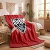 Coperta in Pile a Tema VfB Stuttgart Morbida e Accogliente Coperta in Peluche per Camera da Letto Divano Viaggio