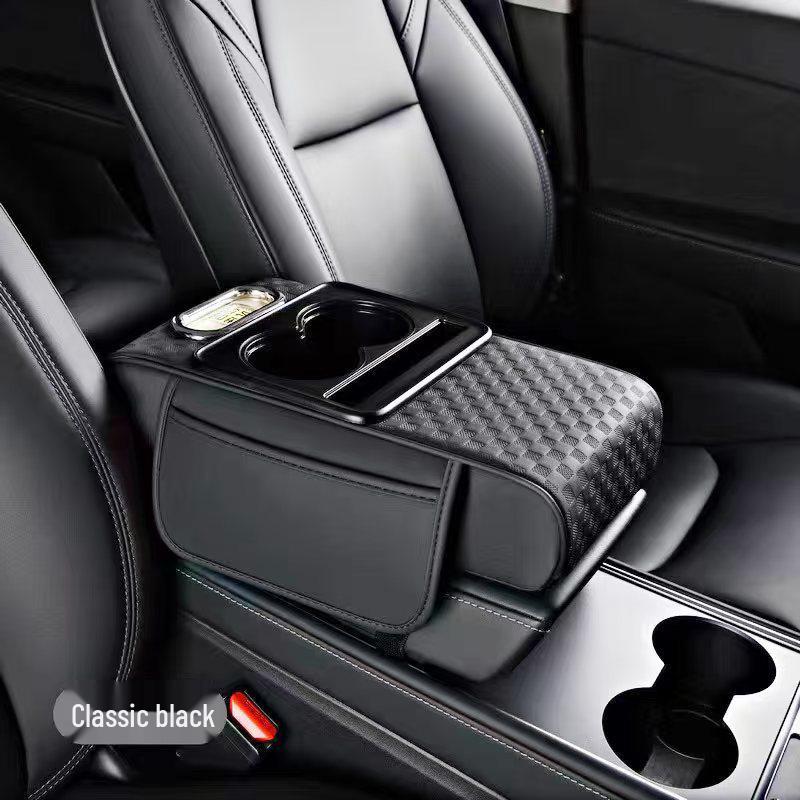 2025 Multifunctional Armrest Pad with Cup Holder & Tissue Box