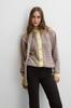 Soft Stripe Alpaca Wool Cardigan Yellow /