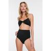 Czarny dół od bikini z wysokim stanem Tbess21ba0070