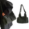 Spacious Corduroy Travel Shoulder Bag Messenger for Easy Carrying of Belongings
