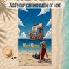 Strandtuch One Piece Benutzerdefinierter Name Text Personalisier Handtuch Weich für Strand Pool Innen Haus Dekor Geschenk