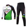 Mens Cycling Jersey Shorts Set Long Sleeve Quick Dry Breathable Mountain Road Bike Apparel