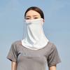 Anti-UV Ice Silk Neckline Face Gini Mask With Neck Flap Driving Face Shield Veil  Fishing