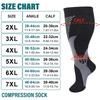 20-30Mmhg Wide Calf Compression Socks For Men Women Plus Size Knee High Support