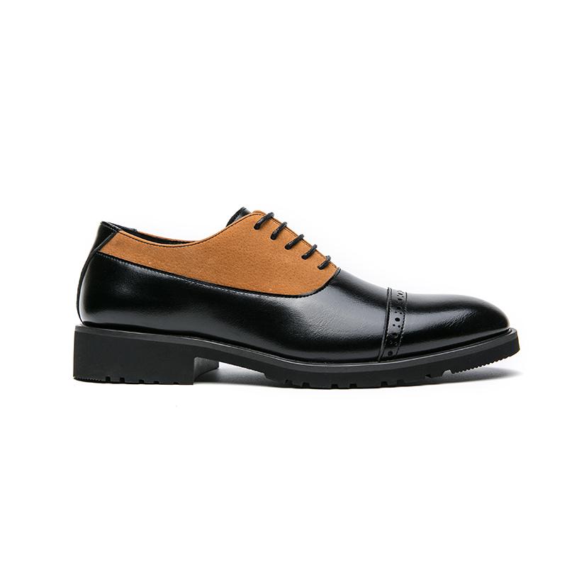 Herren Brogues Kleid Formell Leder Business Derby Schuhe Herren Smoking Hochzeit Blazer Sattelschuhe Große Größe