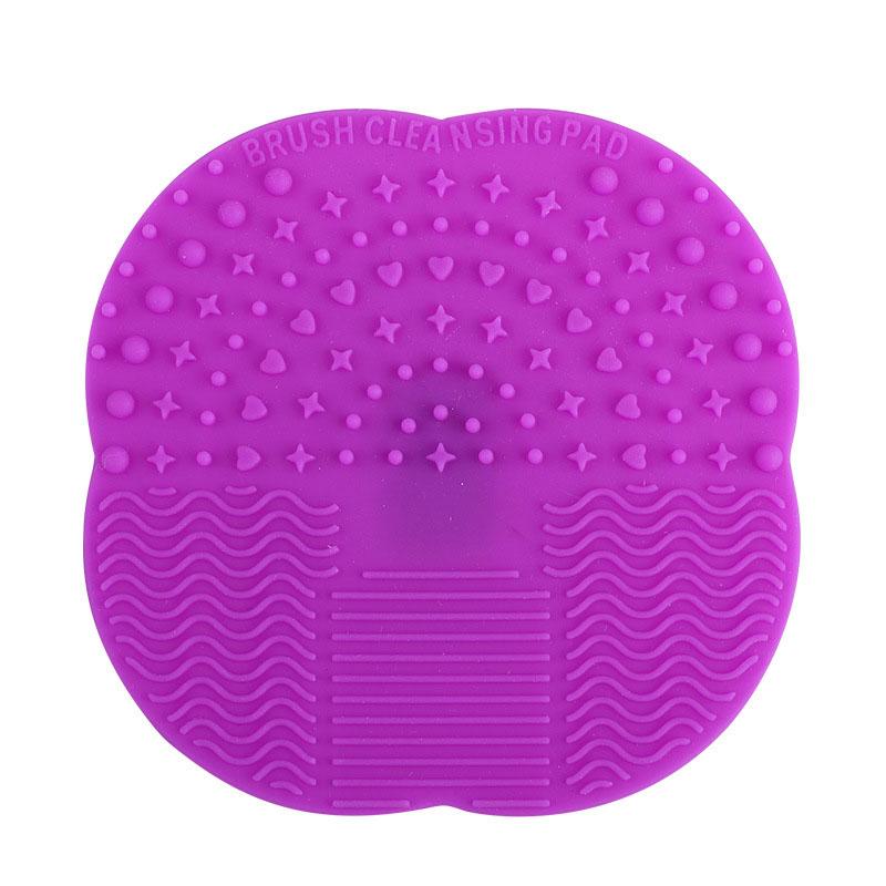 1pcs Four leaf Shaped Makeup Brush Cleaning Pad With Suction Cup Beauty Tool Makeup Brush Cleaner Mat Makeup Accessories