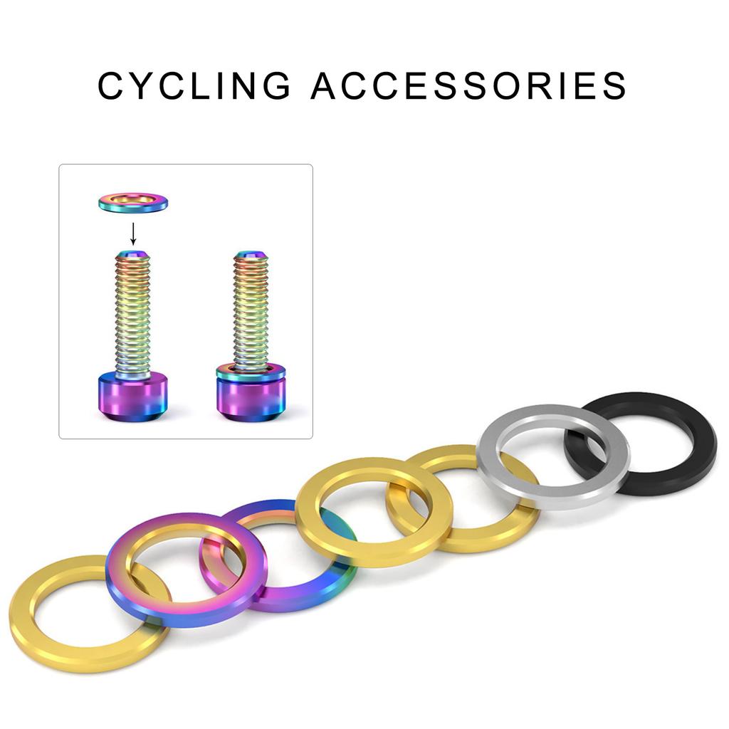 Bicycles Alloy Washer Bolts Washers Bikes Hub Screw Washer Bikes Hub Conversion Spacer Bicycles Spacers Washer Fastener
