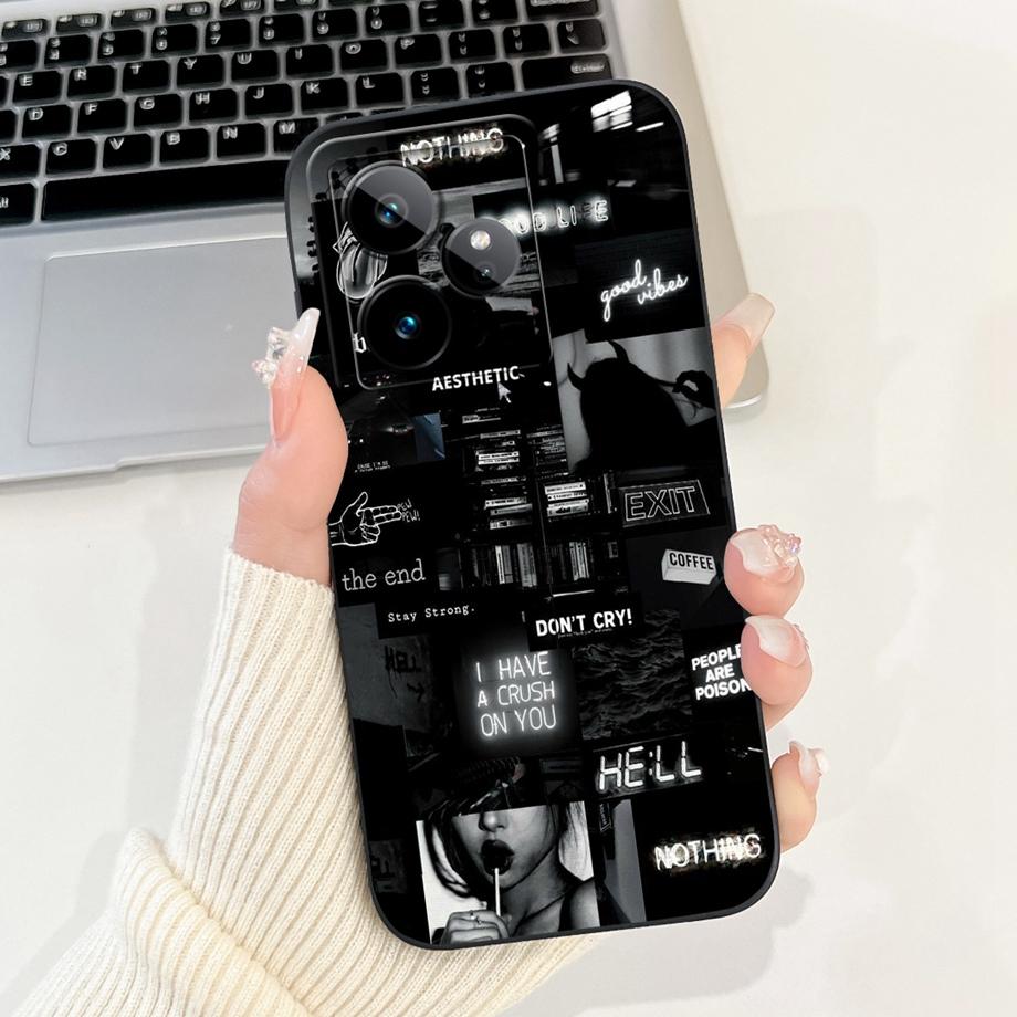 For Realme GT 7 5G Case RMX5061 Cute Cartoon Fashion Painted Cover Soft Silicone Case For Realme GT7 Pro GT 7 Pro 7T GT7T Fundas